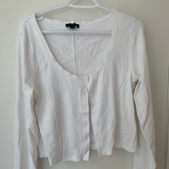 J. Crew white cropped cardigan - Picture 2 of 3